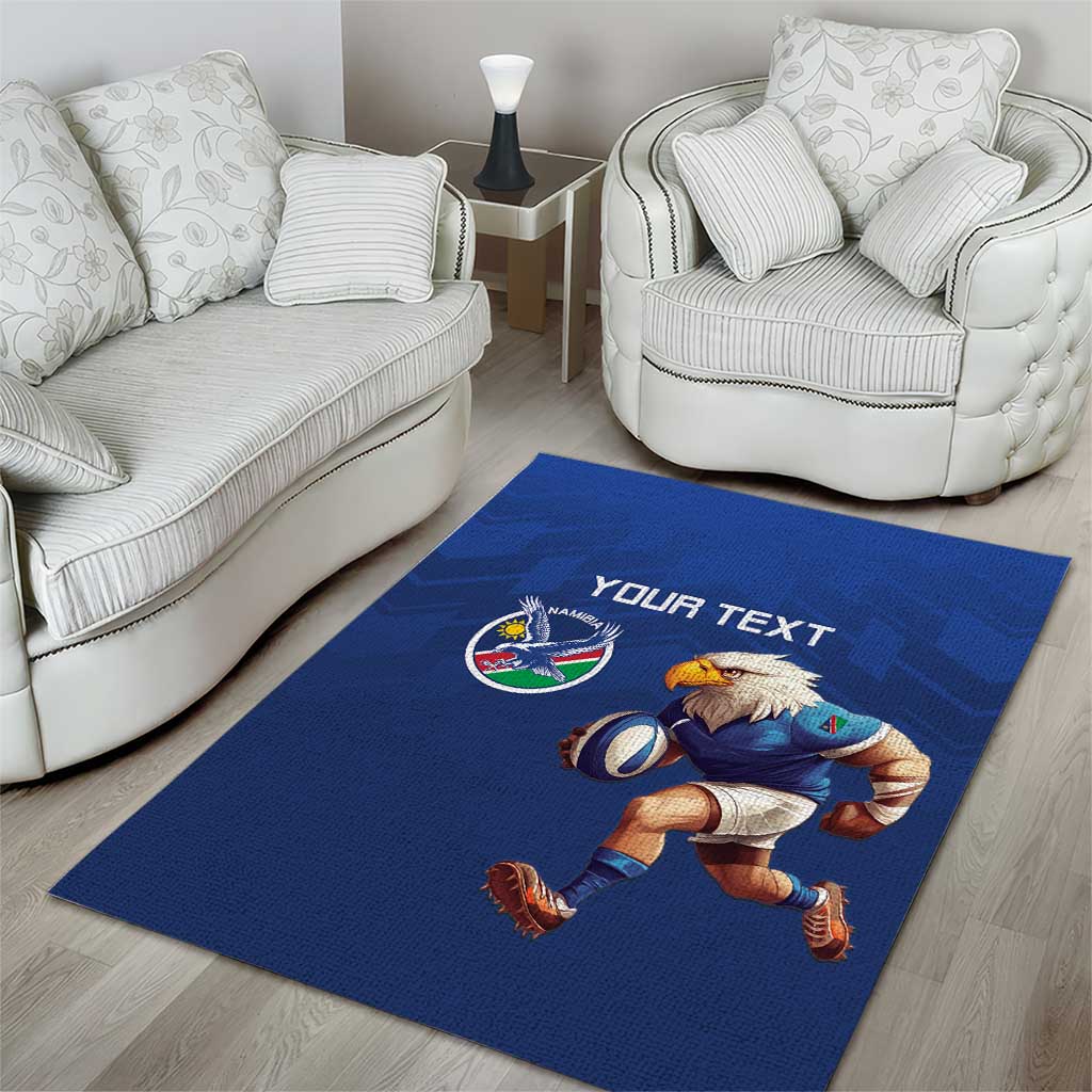 Namibia Rugby Custom Area Rug Eagle Mascot - Sporty Style