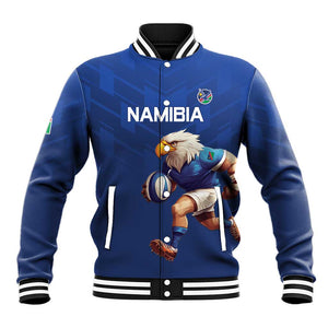 Namibia Rugby Custom Baseball Jacket Eagle Mascot - Sporty Style