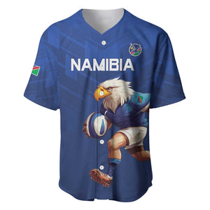Namibia Rugby Custom Baseball Jersey Eagle Mascot - Sporty Style