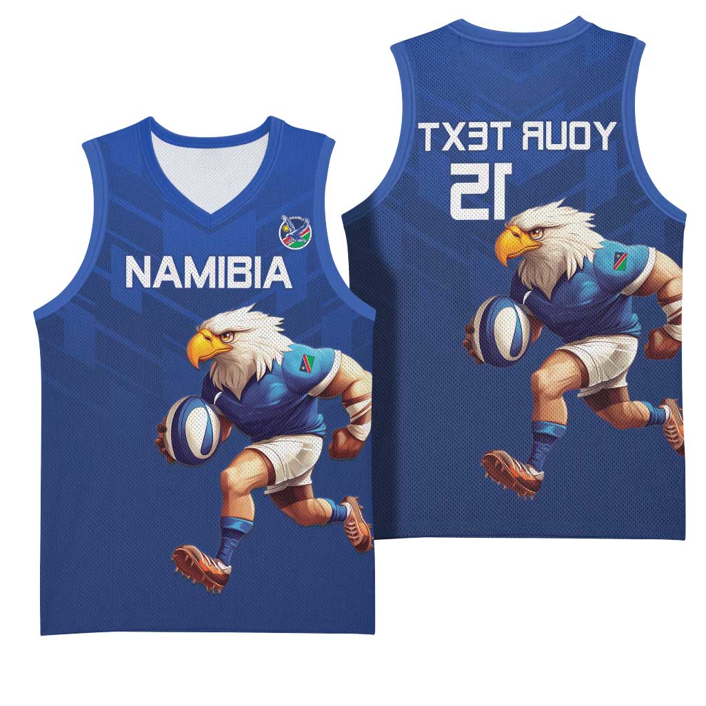Namibia Rugby Custom Basketball Jersey Eagle Mascot - Sporty Style - African Pride