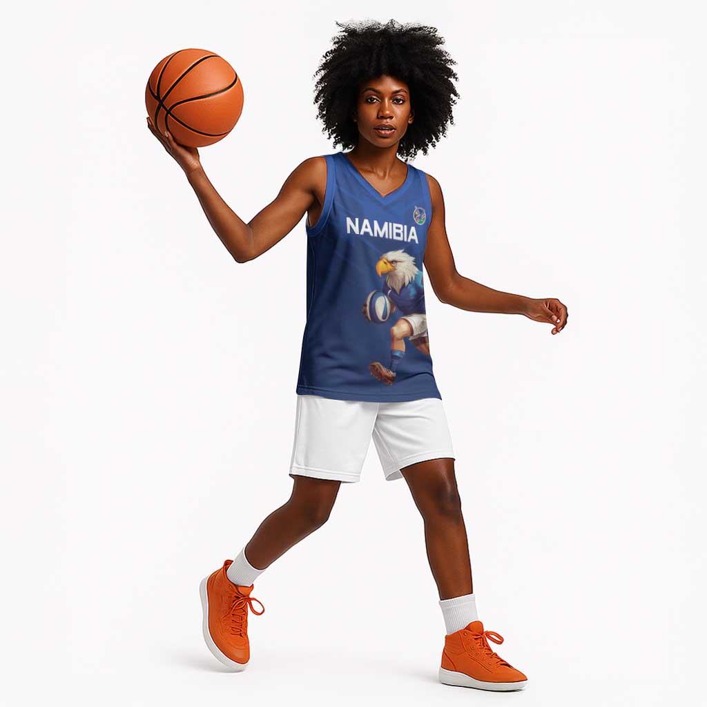 Namibia Rugby Custom Basketball Jersey Eagle Mascot - Sporty Style - African Pride