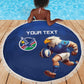 Namibia Rugby Custom Beach Blanket Eagle Mascot - Sporty Style