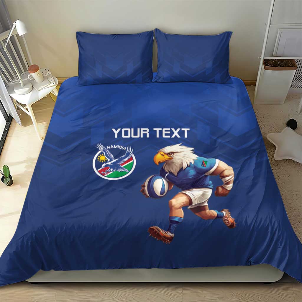Namibia Rugby Custom Bedding Set Eagle Mascot - Sporty Style