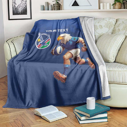 Namibia Rugby Custom Blanket Eagle Mascot - Sporty Style