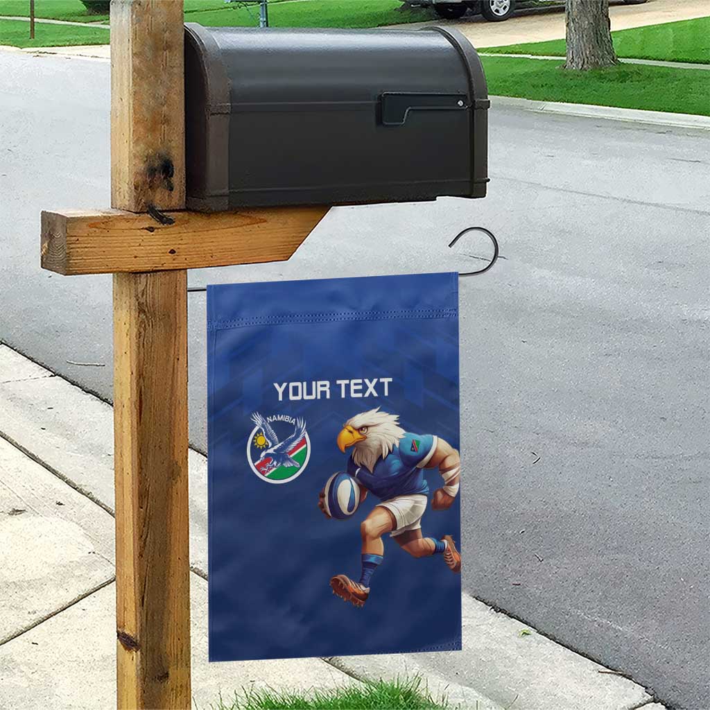 Namibia Rugby Custom Garden Flag Eagle Mascot - Sporty Style