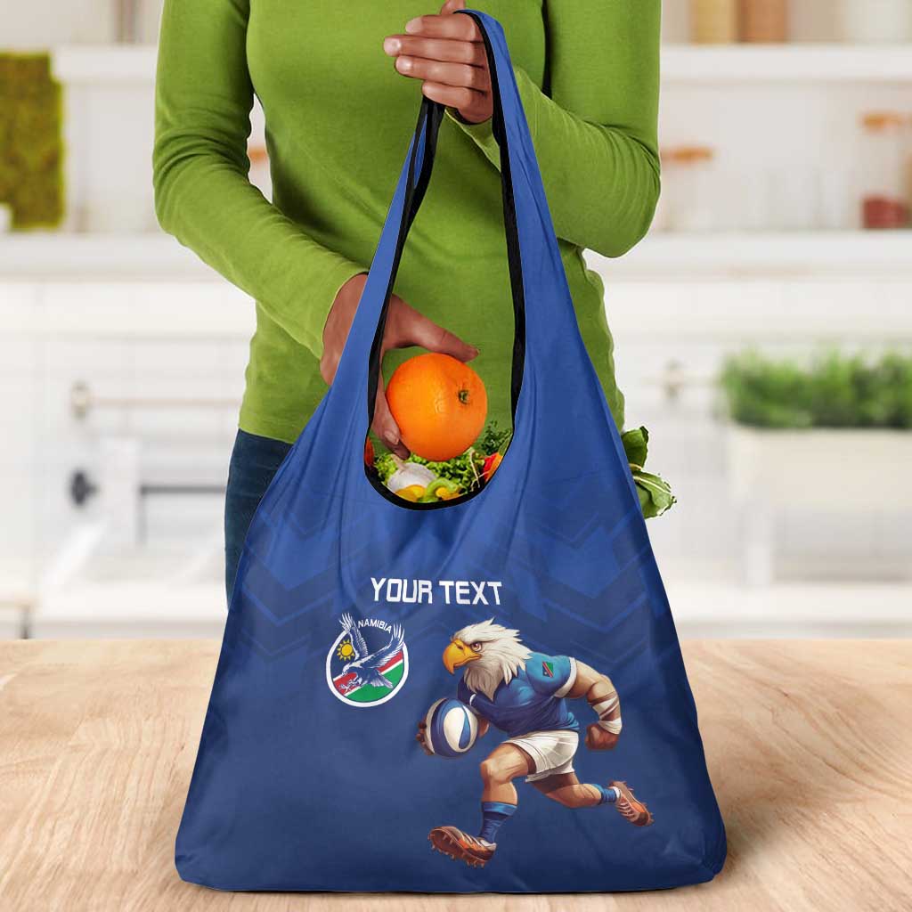 Namibia Rugby Custom Grocery Bag Eagle Mascot - Sporty Style