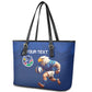 Namibia Rugby Custom Leather Tote Bag Eagle Mascot - Sporty Style
