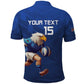 Namibia Rugby Custom Polo Shirt Eagle Mascot - Sporty Style