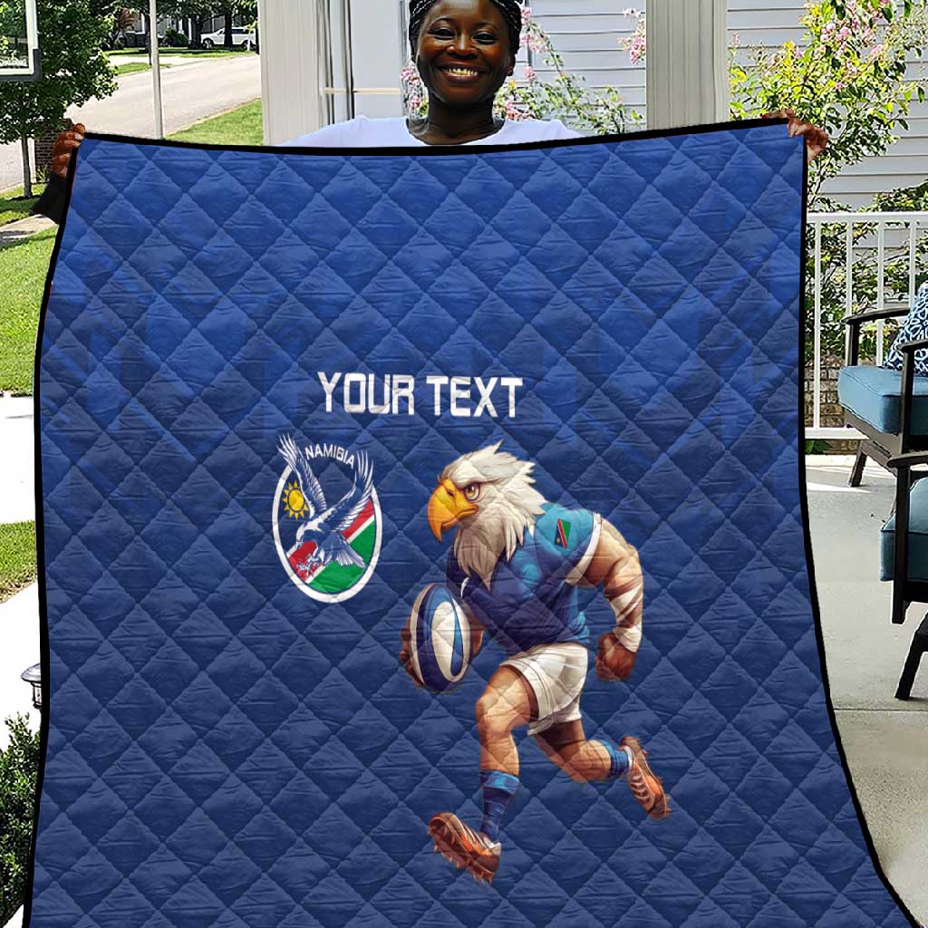 Namibia Rugby Custom Quilt Eagle Mascot - Sporty Style