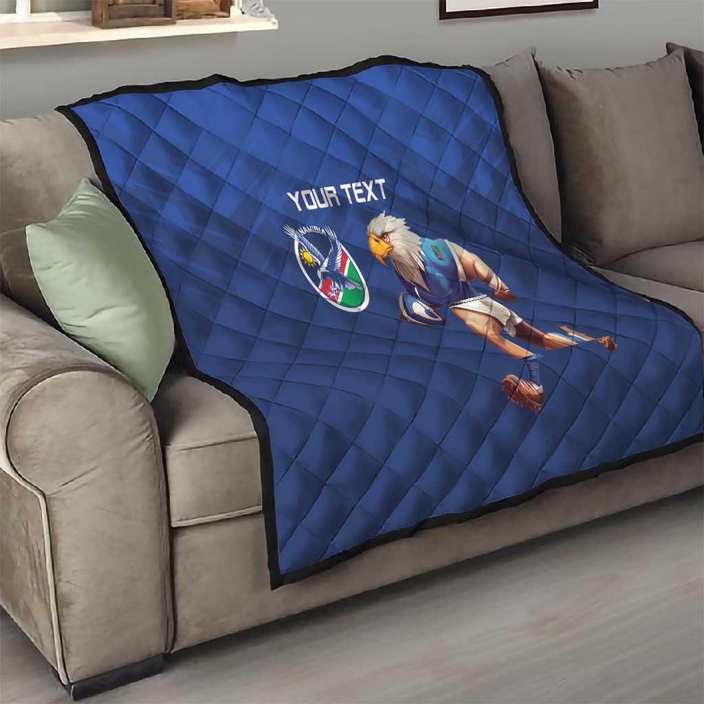 Namibia Rugby Custom Quilt Eagle Mascot - Sporty Style