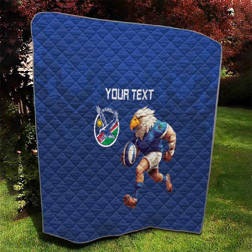 Namibia Rugby Custom Quilt Eagle Mascot - Sporty Style