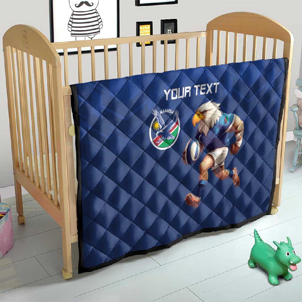Namibia Rugby Custom Quilt Eagle Mascot - Sporty Style