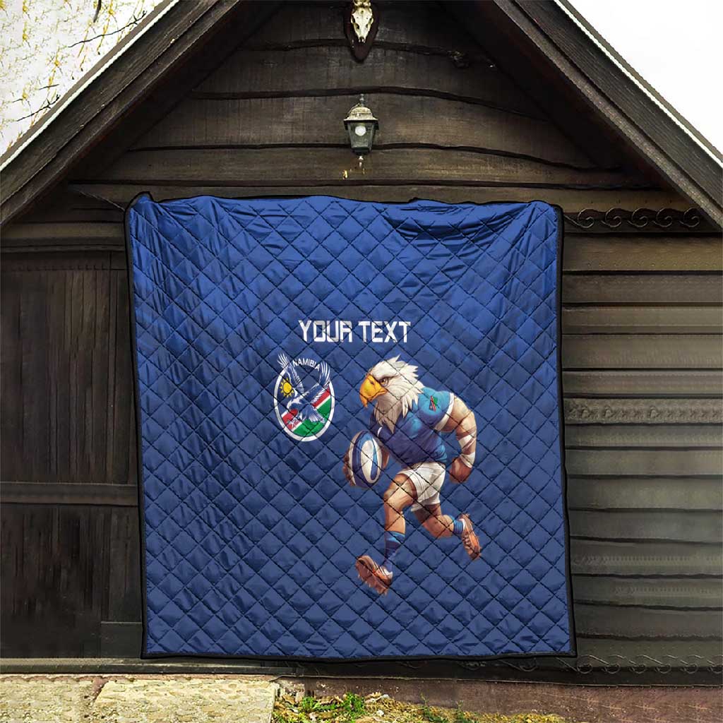 Namibia Rugby Custom Quilt Eagle Mascot - Sporty Style