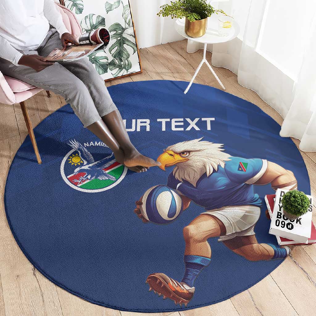 Namibia Rugby Custom Round Carpet Eagle Mascot - Sporty Style