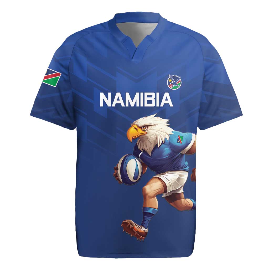 Namibia Rugby Custom Rugby Jersey Eagle Mascot - Sporty Style