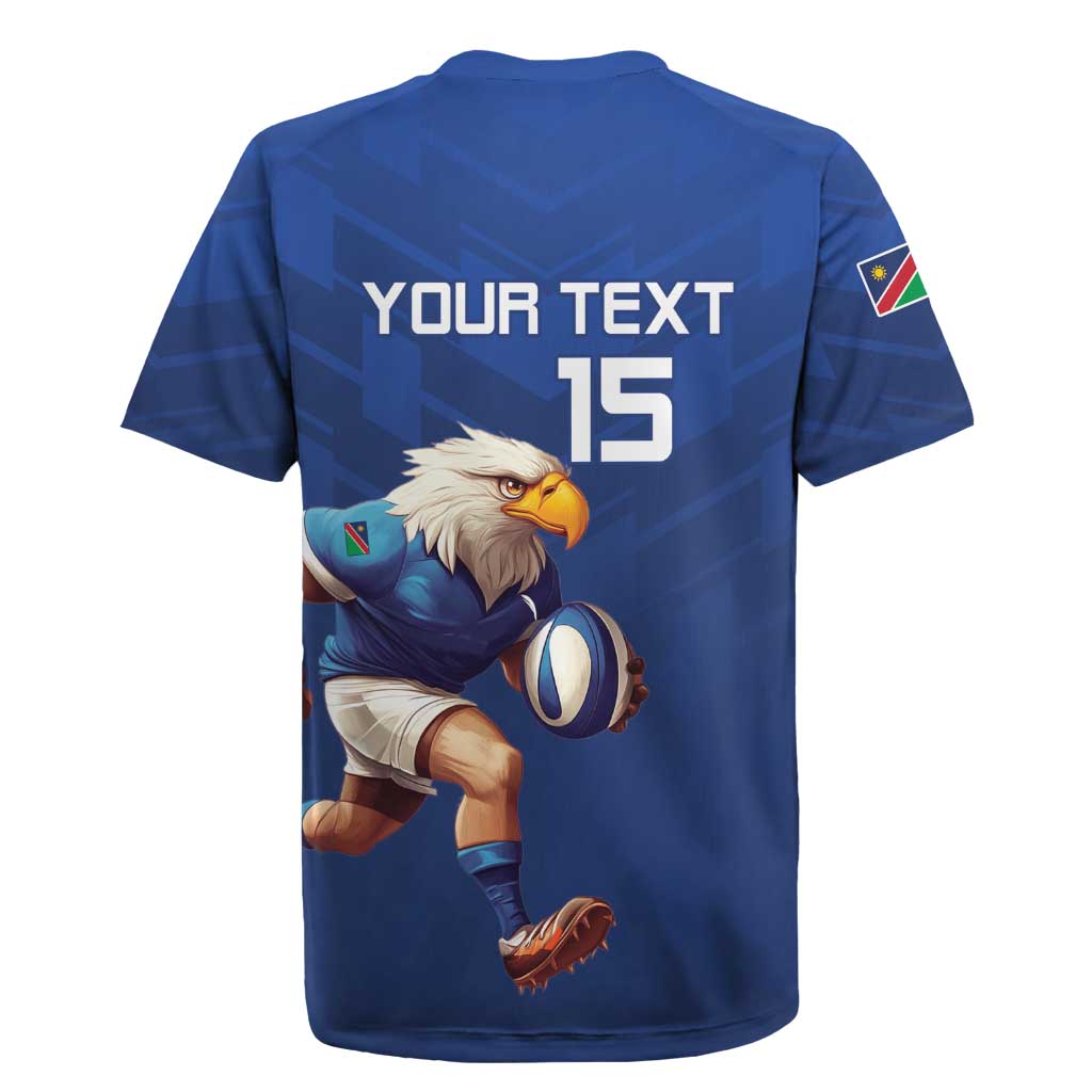 Namibia Rugby Custom Rugby Jersey Eagle Mascot - Sporty Style