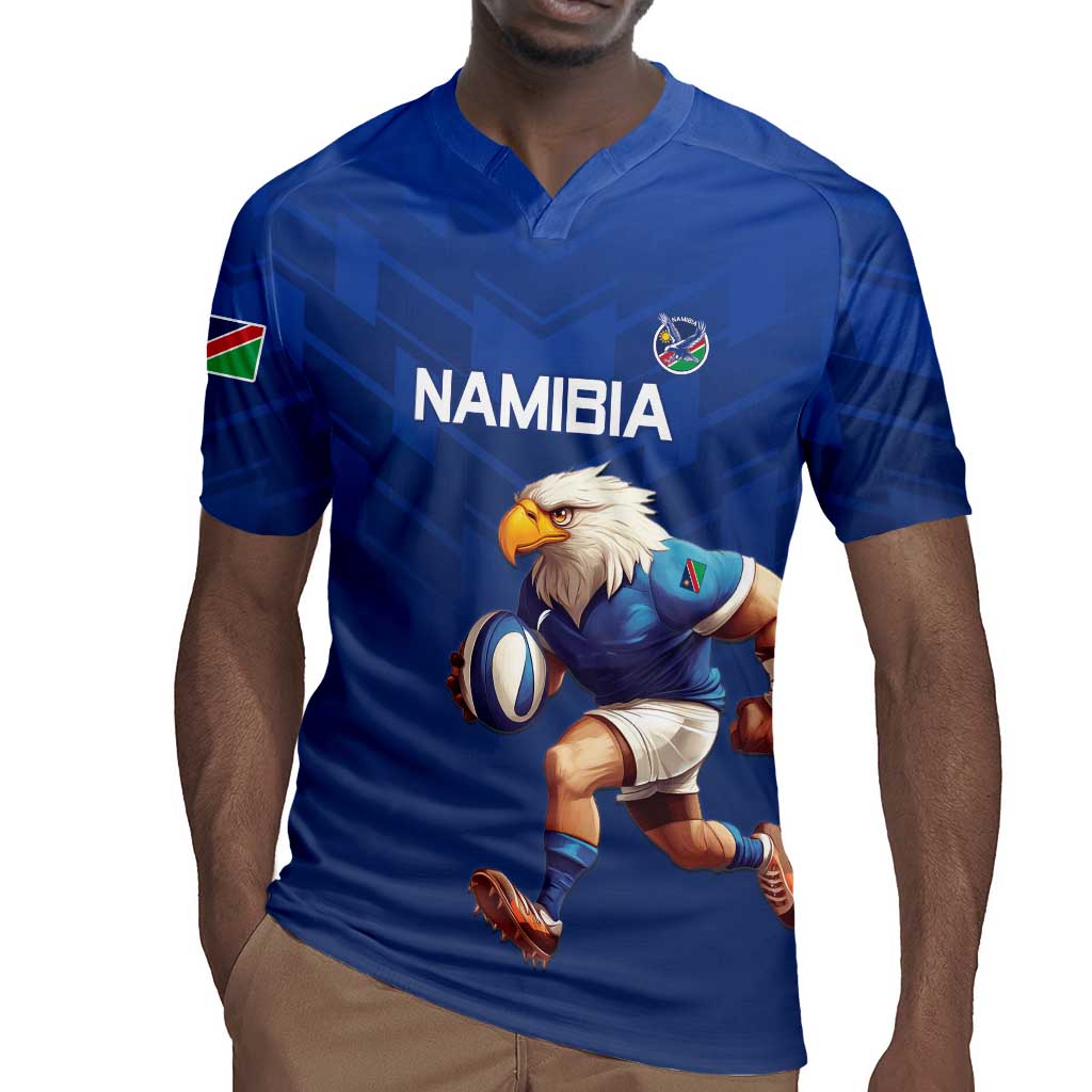 Namibia Rugby Custom Rugby Jersey Eagle Mascot - Sporty Style