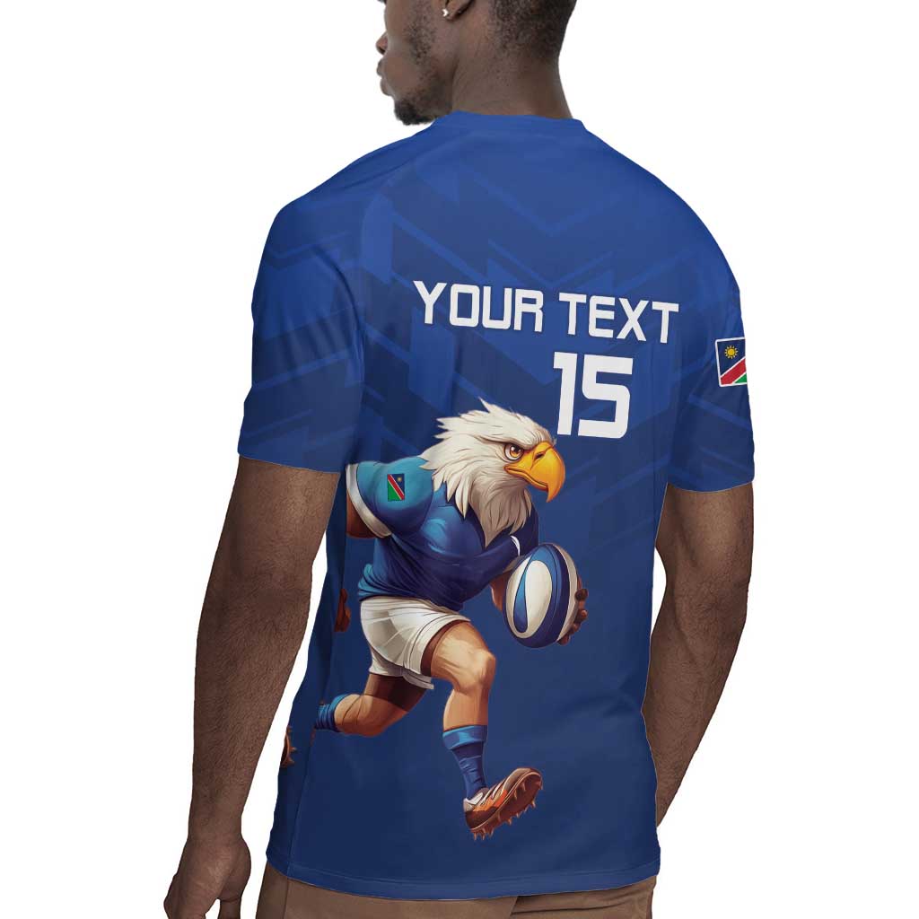 Namibia Rugby Custom Rugby Jersey Eagle Mascot - Sporty Style