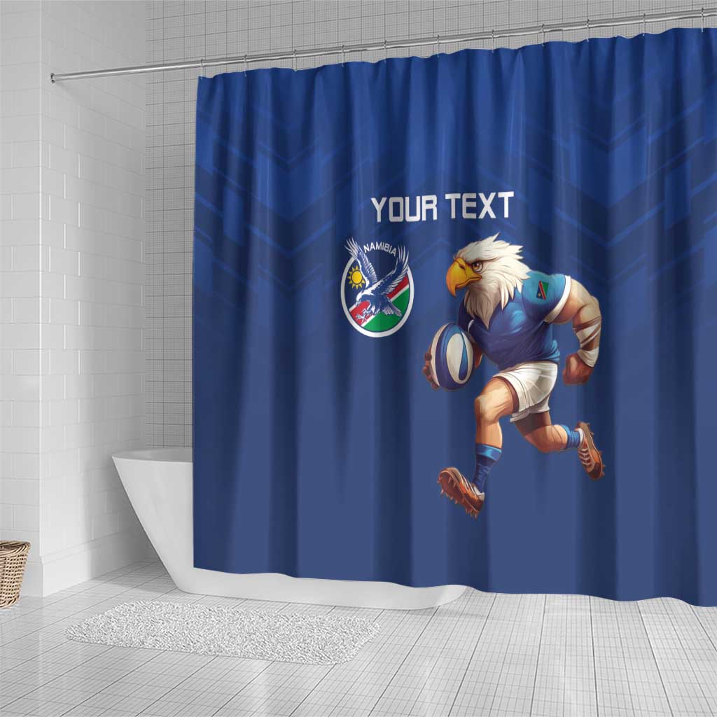 Namibia Rugby Custom Shower Curtain Eagle Mascot - Sporty Style