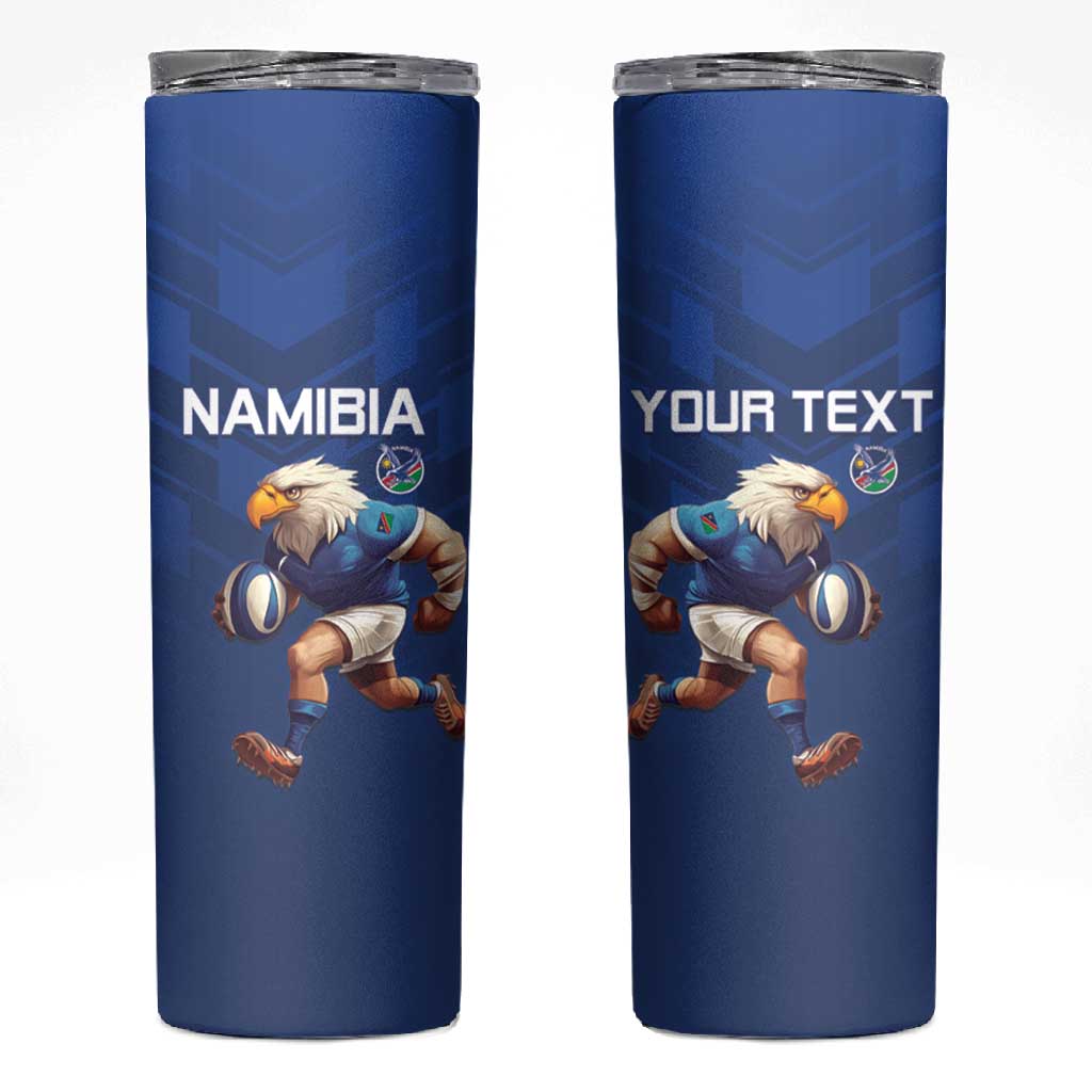 Namibia Rugby Custom Skinny Tumbler Eagle Mascot - Sporty Style