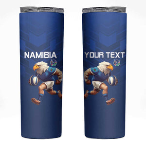 Namibia Rugby Custom Skinny Tumbler Eagle Mascot - Sporty Style