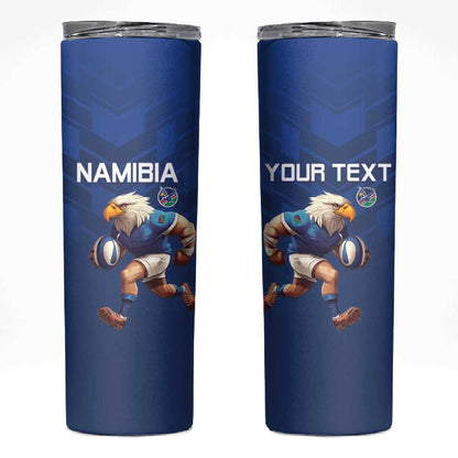 Namibia Rugby Custom Skinny Tumbler Eagle Mascot - Sporty Style