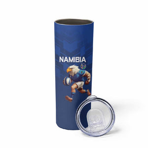 Namibia Rugby Custom Skinny Tumbler Eagle Mascot - Sporty Style