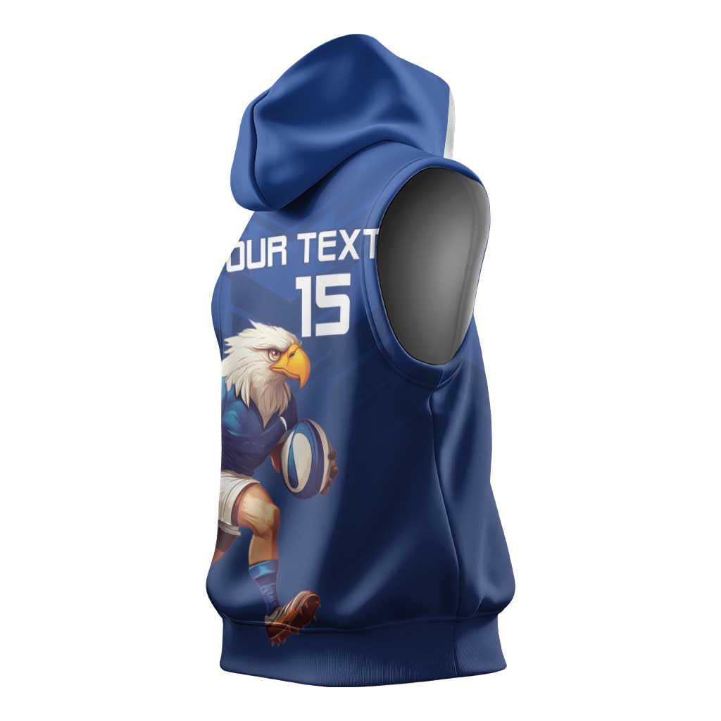 Namibia Rugby Custom Sleeveless Hoodie Eagle Mascot - Sporty Style - African Pride