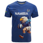 Namibia Rugby Custom T shirt Eagle Mascot - Sporty Style