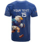 Namibia Rugby Custom T shirt Eagle Mascot - Sporty Style