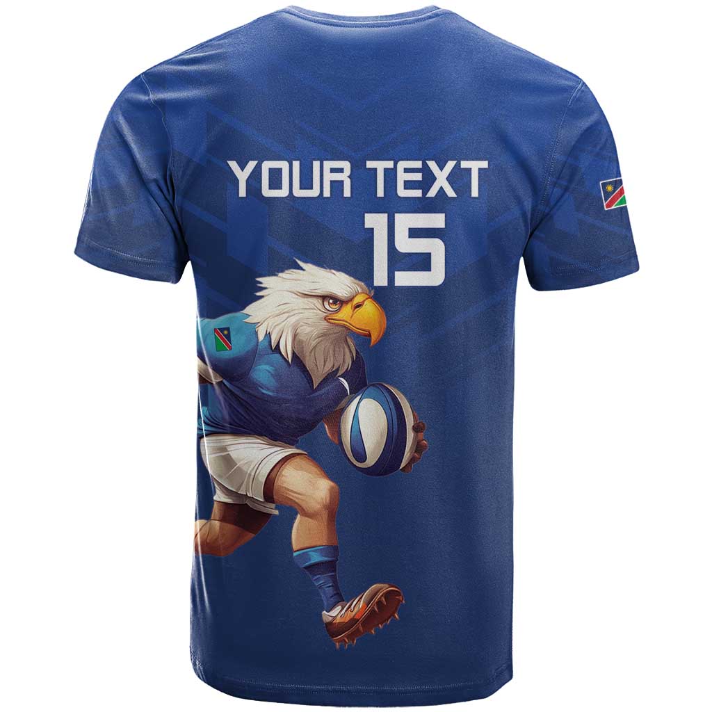 Namibia Rugby Custom T shirt Eagle Mascot - Sporty Style
