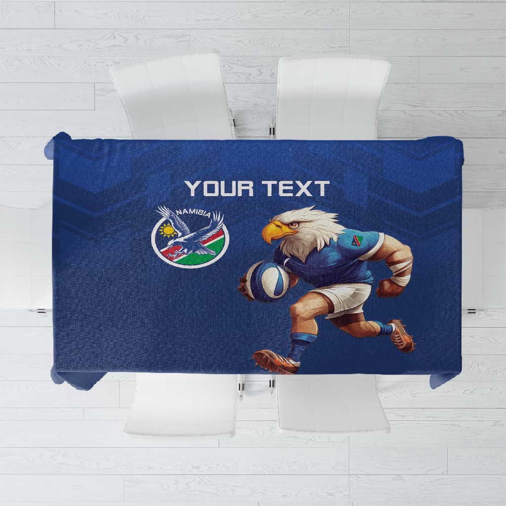 Namibia Rugby Custom Tablecloth Eagle Mascot - Sporty Style
