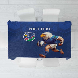Namibia Rugby Custom Tablecloth Eagle Mascot - Sporty Style