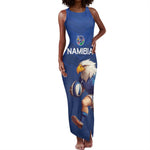 Namibia Rugby Custom Tank Maxi Dress Eagle Mascot - Sporty Style