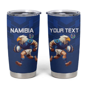 Namibia Rugby Custom Tumbler Cup Eagle Mascot - Sporty Style