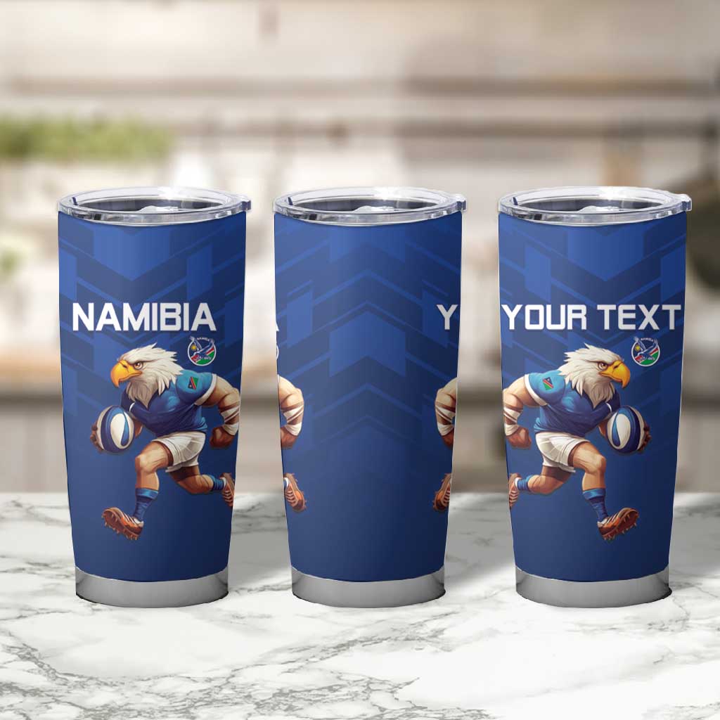 Namibia Rugby Custom Tumbler Cup Eagle Mascot - Sporty Style