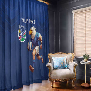 Namibia Rugby Custom Window Curtain Eagle Mascot - Sporty Style
