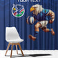 Namibia Rugby Custom Window Curtain Eagle Mascot - Sporty Style