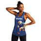 Namibia Rugby Custom Women Racerback Tank Eagle Mascot - Sporty Style