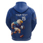 Namibia Rugby Custom Zip Hoodie Eagle Mascot - Sporty Style