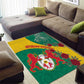 Personalised Togo Area Rug Coat Of Arms - African Mix Rose Pattern