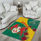 Personalised Togo Area Rug Coat Of Arms - African Mix Rose Pattern
