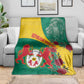 Personalised Togo Blanket Coat Of Arms - African Mix Rose Pattern