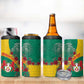 Personalised Togo 4 in 1 Can Cooler Tumbler Coat Of Arms - African Mix Rose Pattern