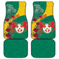 Personalised Togo Car Mats Coat Of Arms - African Mix Rose Pattern