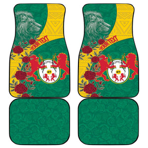 Personalised Togo Car Mats Coat Of Arms - African Mix Rose Pattern