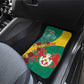 Personalised Togo Car Mats Coat Of Arms - African Mix Rose Pattern