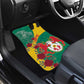 Personalised Togo Car Mats Coat Of Arms - African Mix Rose Pattern