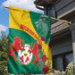 Personalised Togo Garden Flag Coat Of Arms - African Mix Rose Pattern