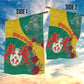 Personalised Togo Garden Flag Coat Of Arms - African Mix Rose Pattern